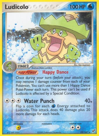 Ludicolo EX Deoxys Pokemon Card