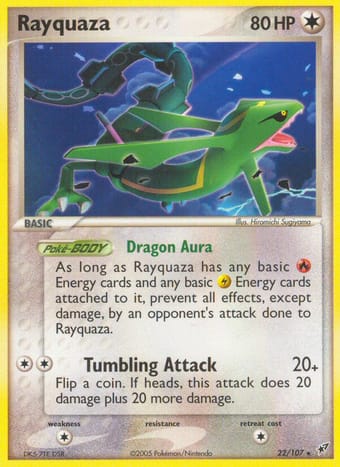 Rayquaza EX Deoxys Pokemon Card