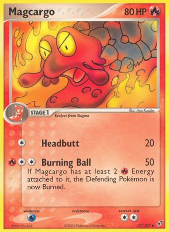Magcargo EX Deoxys Pokemon Card