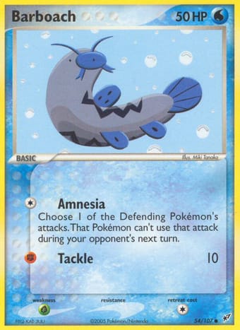 Barboach EX Deoxys Pokemon Card