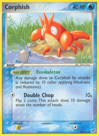 Corphish EX Deoxys Pokemon Card