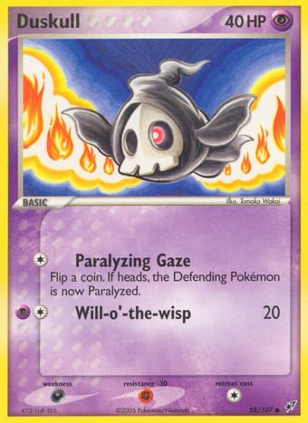 Duskull EX Deoxys Pokemon Card