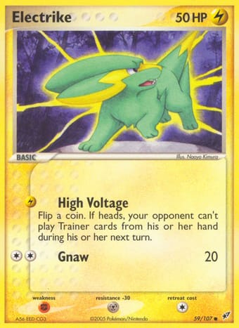 Electrike EX Deoxys Pokemon Card