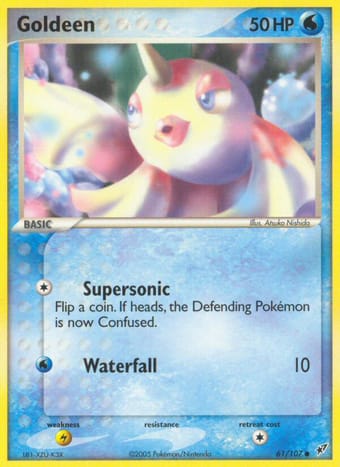 Goldeen EX Deoxys Pokemon Card