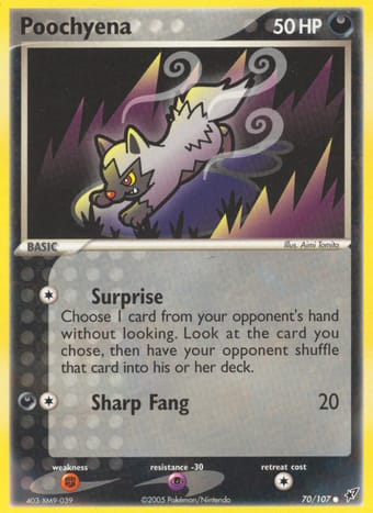 Poochyena EX Deoxys Pokemon Card
