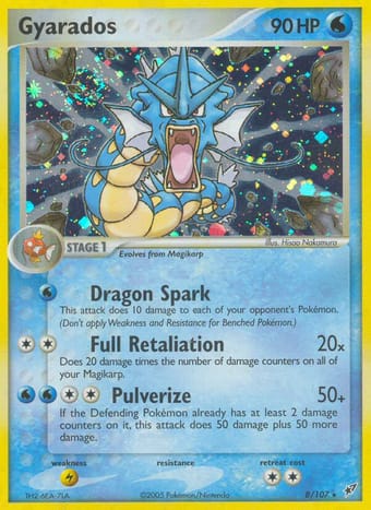 Gyarados EX Deoxys Pokemon Card