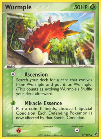 Wurmple EX Deoxys Pokemon Card