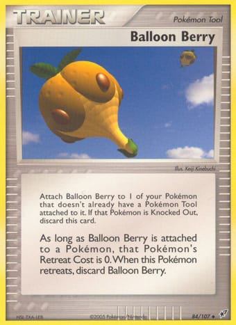 Balloon Berry EX Deoxys Pokemon Card
