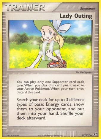 Lady Outing EX Deoxys Pokemon Card