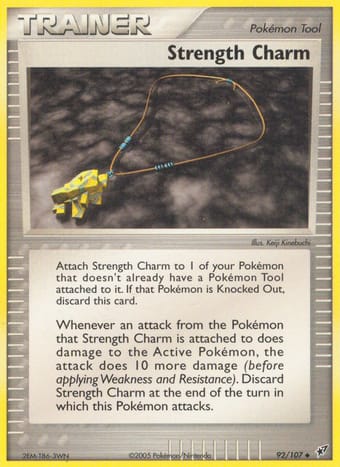 Strength Charm EX Deoxys Pokemon Card