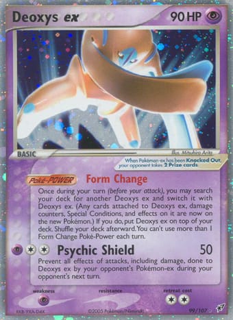 Deoxys ex EX Deoxys Pokemon Card