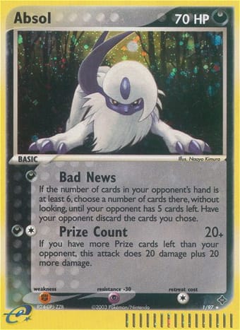 Absol EX Dragon Pokemon Card