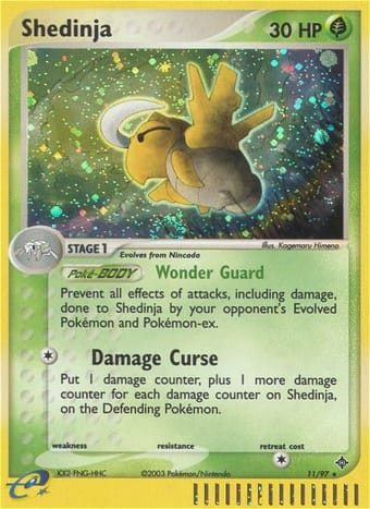 Shedinja EX Dragon Pokemon Card