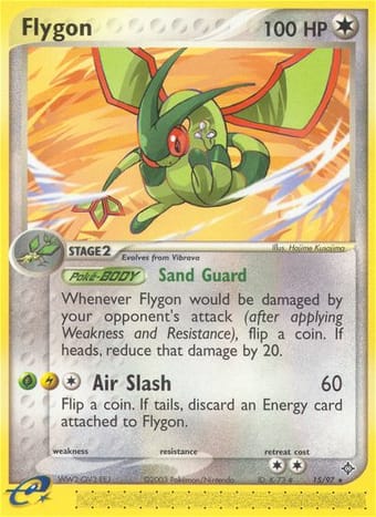 Flygon EX Dragon Pokemon Card