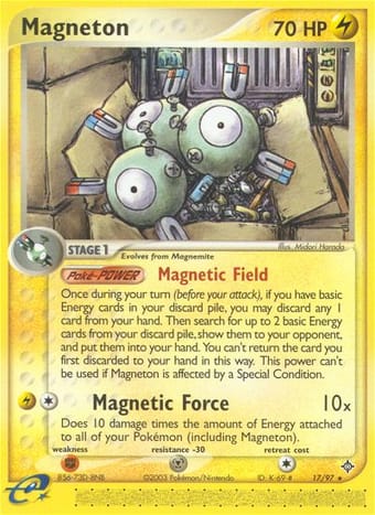 Magneton EX Dragon Pokemon Card