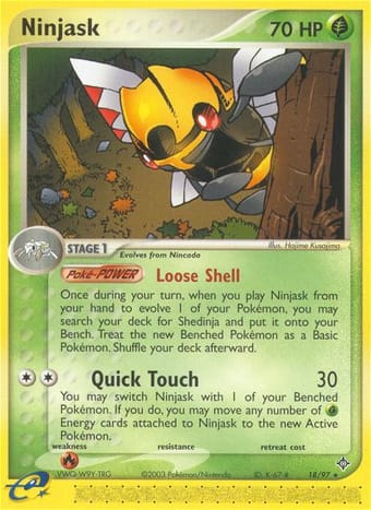 Ninjask EX Dragon Pokemon Card