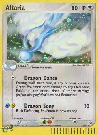 Altaria EX Dragon Pokemon Card