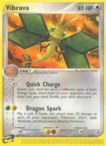 Vibrava EX Dragon Pokemon Card