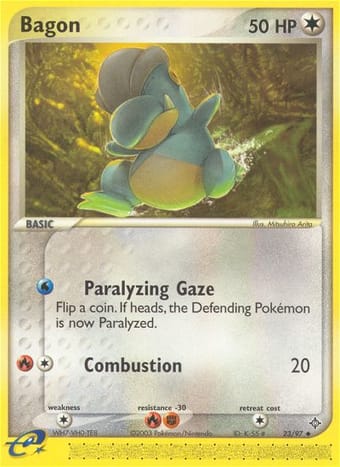 Bagon EX Dragon Pokemon Card
