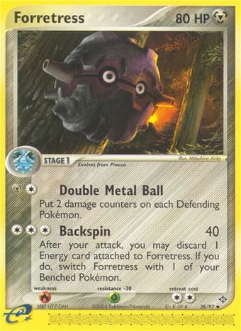Forretress EX Dragon Pokemon Card