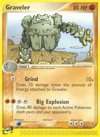 Graveler EX Dragon Pokemon Card