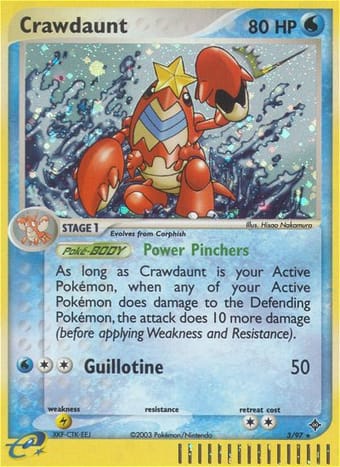 Crawdaunt EX Dragon Pokemon Card