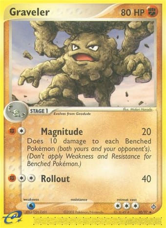 Graveler EX Dragon Pokemon Card