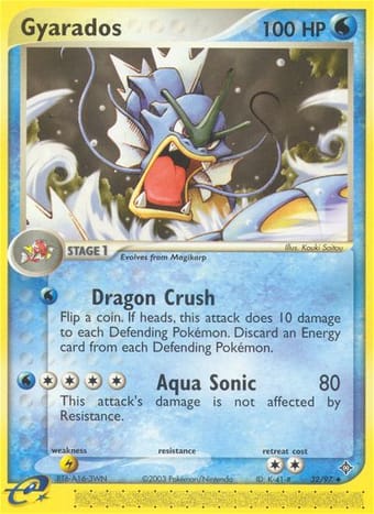 Gyarados EX Dragon Pokemon Card