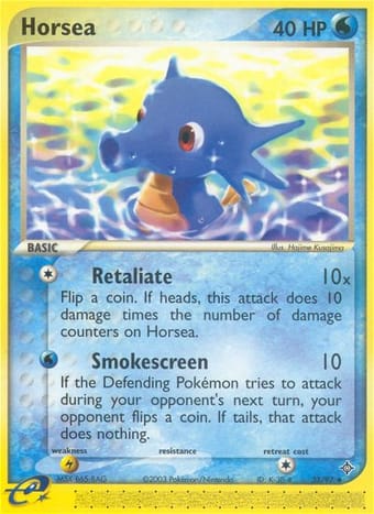 Horsea EX Dragon Pokemon Card