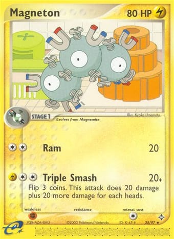 Magneton EX Dragon Pokemon Card