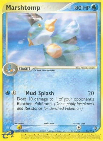 Marshtomp EX Dragon Pokemon Card