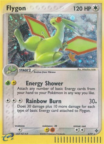 Flygon EX Dragon Pokemon Card