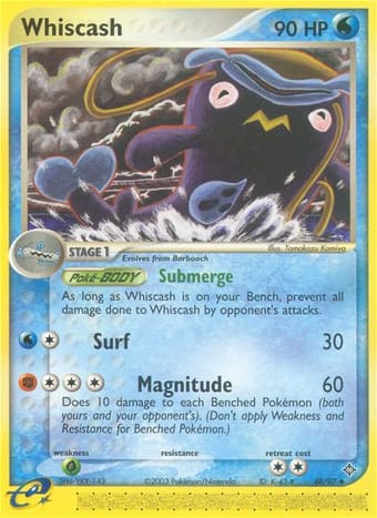 Whiscash EX Dragon Pokemon Card