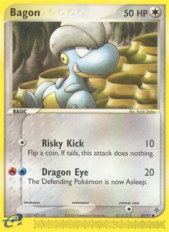 Bagon EX Dragon Pokemon Card