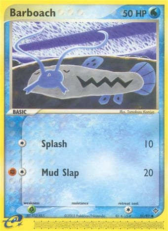 Barboach EX Dragon Pokemon Card
