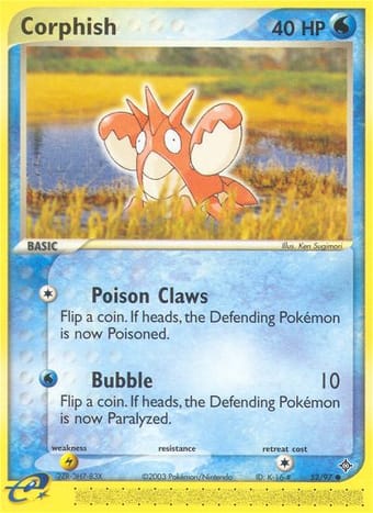 Corphish EX Dragon Pokemon Card