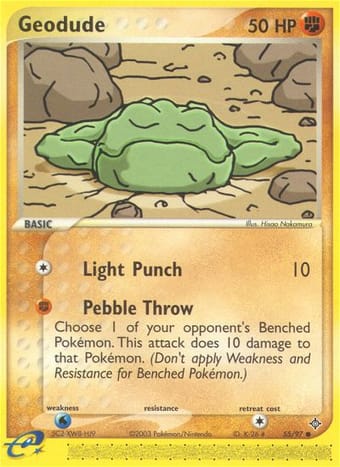Geodude EX Dragon Pokemon Card