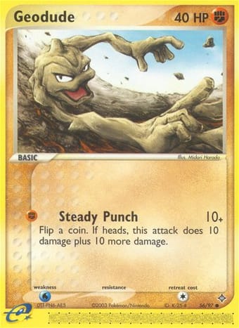 Geodude EX Dragon Pokemon Card