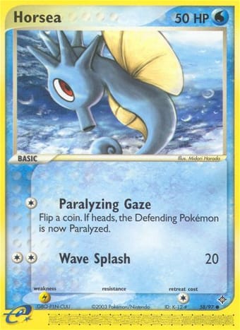 Horsea EX Dragon Pokemon Card