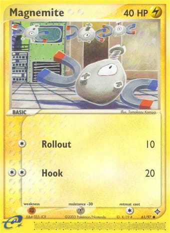 Magnemite EX Dragon Pokemon Card