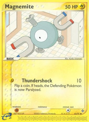 Magnemite EX Dragon Pokemon Card