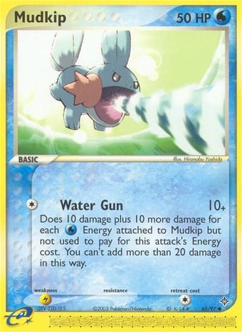 Mudkip EX Dragon Pokemon Card