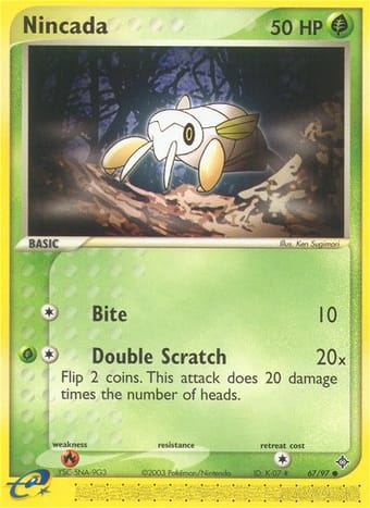 Nincada EX Dragon Pokemon Card