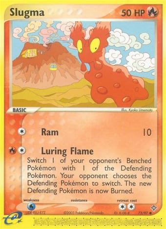 Slugma EX Dragon Pokemon Card