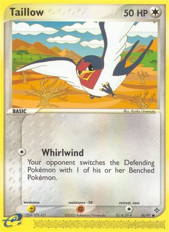 Taillow EX Dragon Pokemon Card