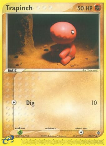 Trapinch EX Dragon Pokemon Card