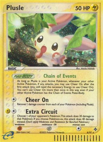Plusle EX Dragon Pokemon Card