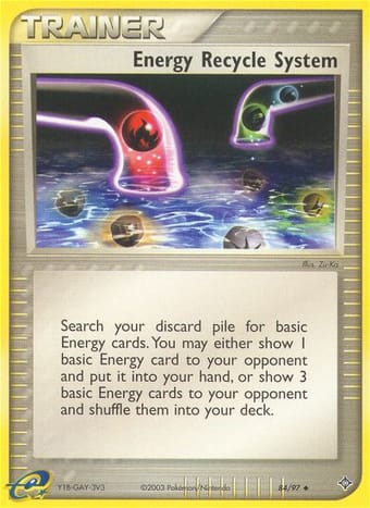 Energy Recycle System EX Dragon Pokemon Card