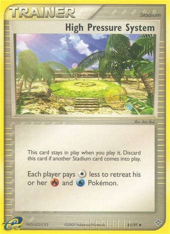 High Pressure System EX Dragon Pokemon Card