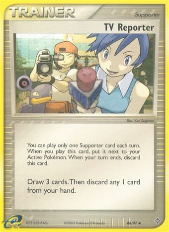 TV Reporter EX Dragon Pokemon Card